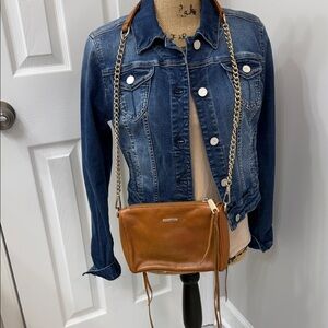 Rebecca Minkoff Zip Tan Leather Crossbody